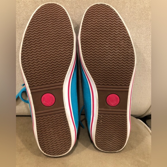 Hayes Fred Perry Sneakers Teal/Pink W5.5 - Picture 4 of 4